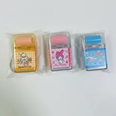 ローラー付き消しゴム風キーホルダー コロコロクリリン マイメロディ シナモロール