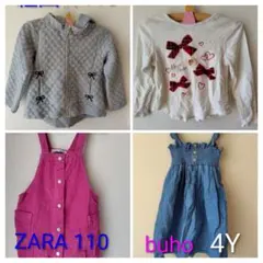 110　女の子　トップス、ワンピースまとめ売り