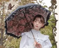 まくらくらま眠る薔薇園傘ブラック - メルカリ