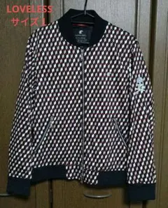 LOVELESS　幾何学模様　ボンバージャケット　スカル刺繍　サイズ1