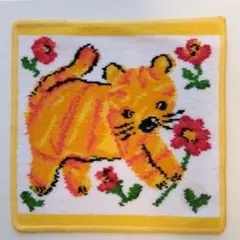 新品未使用　フェイラー　タオルハンカチ　猫柄