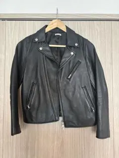 FREAK'S STORE 羊革　ダブルライダースジャケット S ブラック