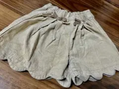 キュロット　ショートパンツ　コーディロイパンツ