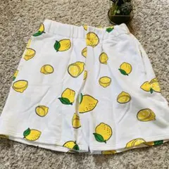 【☆即日発送☆】PUNYUS レモン柄 ホワイト ショートパンツ 1(M〜L)