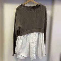 niko and .. レイヤードニットトップス サイズ3