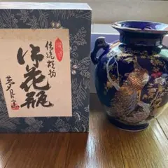 値下可！ 青銅花瓶 壺 フラワースタンド 木箱入り アンティーク 博鳳造