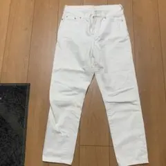 earth music&ecology ホワイトストレートデニム S