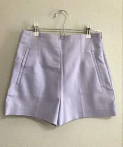 ZARA ザラ ショートパンツ キュロット ラベンダー パープル ハイウエスト