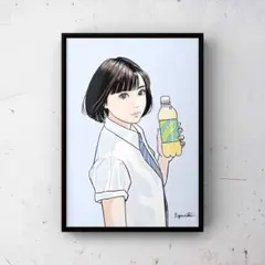 【江口寿史 】・アートポスター ・広瀬すず【24】