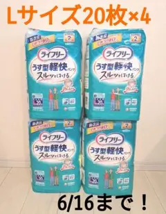 ライフリー 薄型軽快パンツ M32枚 4袋 男女共用 終活ノート - メルカリ