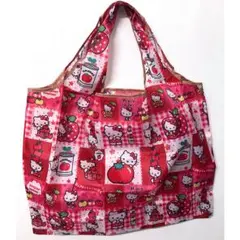 キティちゃん 赤 トートバッグ トマト 総柄デザイン ☆★