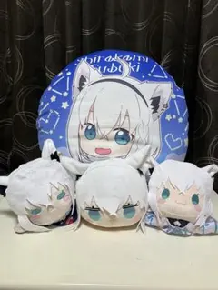 奈倉様専用 白上フブキ ぬいぐるみ、パペット、クッション4個セット ホロライブ