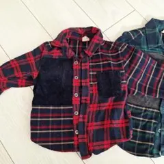 petit main チェックシャツ