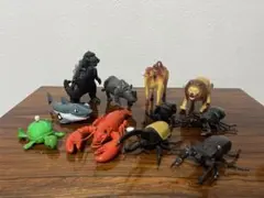 動物 怪獣 フィギュア まとめ売り ゴジラ ゼンマイ トコトコ WIND UP