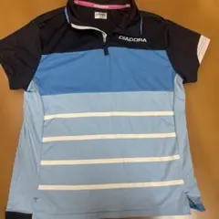 DIADORA テニスウェア ポロシャツ ブルー Lのサムネイル