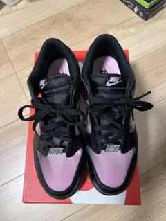 ナイキ ダンク LOW レトロ プレミアム 27.5cm ピンク/ブラック