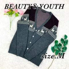BEAUTY＆YOUTH　ユナイテッドアローズ　カーディガン　ニット　Мサイズのサムネイル