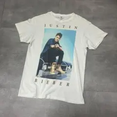 vintage young Justin Bieber Tシャツ ホワイト - メルカリ