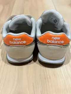 New Balance 373 キッズシューズ ベージュ/オレンジ　12㎝