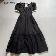 EMIRIAWIZ パフスリーブフレアワンピース　バイカラー　Sのサムネイル