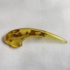 【60】鼈甲風ブローチ　ヴィンテージ　美品　貼り鼈甲