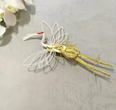水引　鶴　縁起物　お祝い　ヘッドドレス　七五三 髪飾り　前撮り