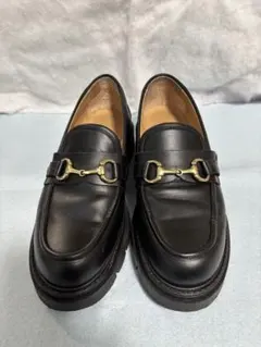 GUCCI グッチ ホースビット ローファー レザー 38 金具 イタリア製