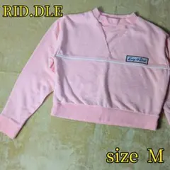 【RID.DLE✨M】リドル トレーナー スウェット 長袖 ピンク レディースのサムネイル