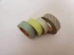 mt ドット　ストライプ　茶芯　4本