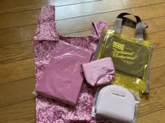 可愛い猫ポーチecoバッグセット＋クリアトートバッグポーチセット。のサムネイル