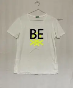 ほぼ未使用　ベネトン　白 半袖Tシャツ　Mのサムネイル