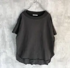 Ray Cassin【M】高領口 短袖 針織衫 疊層風 棉