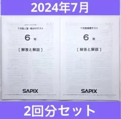 2026年最新】sapix 入室テストの人気アイテム - メルカリ