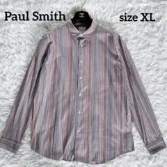 【ポールスミス】長袖シャツ マルチカラー ストライプ柄 XLサイズ 現行タグ