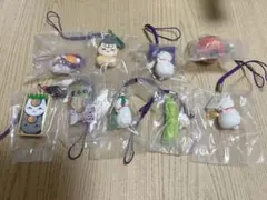夏目友人帳　ニャンコ先生　根付ストラップ　9点セット