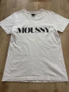 MOUSSY ロゴ Tシャツ ホワイト Fサイズのサムネイル