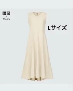 UNIQLO x Theory ノースリーブワンピース アイボリー　L
