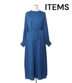【ITEMS】アーバンリサーチ　ロングワンピース　オケージョン　F ブルー