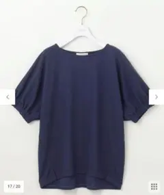 any sis 　サカリバ プルオーバー　カットソー　ダークブルー　オンワード