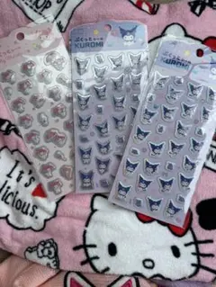 マイメロディ　クロミ　ぷくっとシール　ダイソー　シールセット