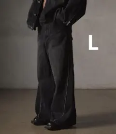 【GRANCY】ZipDesign Buggy DenimPants