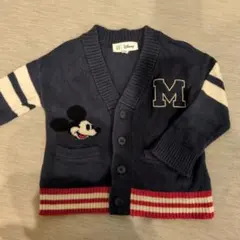 baby GAP ミッキーマウス カーディガン NAVYふ 18-24ヶ月