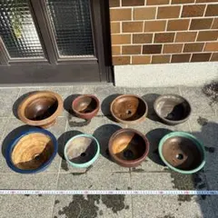 陶器製盆栽鉢セット 8個