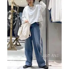 【 NIKO AND… 】ミニウラケステッチプルオーバー / ナチュラル