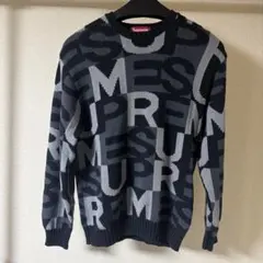 Supreme ニット・セーター ブラック/グレー