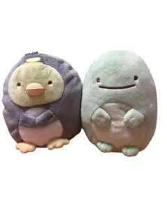 すみっコぐらし　ぬいぐるみ　トカゲとペンギン