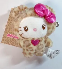 ハローキティ ギャルクマ　マスコットキーホルダー　ヒョウ柄　豹柄
