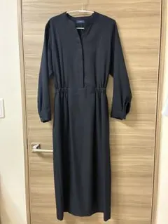 SHIPS ブラック ワンピース 長袖