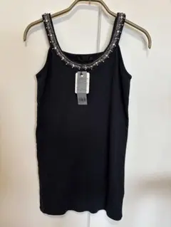 新品タグ付◾️JEANASIS ジーナシス　ビーズキャミタンクトップ　キャミのサムネイル