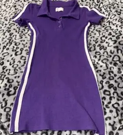 EGOIST パープル ポロシャツスタイル ワンピース